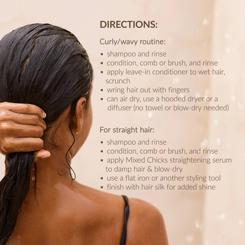 Mixed Chicks Detangling Deep Conditioner - Softens, Moisturizes & Detangles Straight or Curly Hair, 8 fl.oz