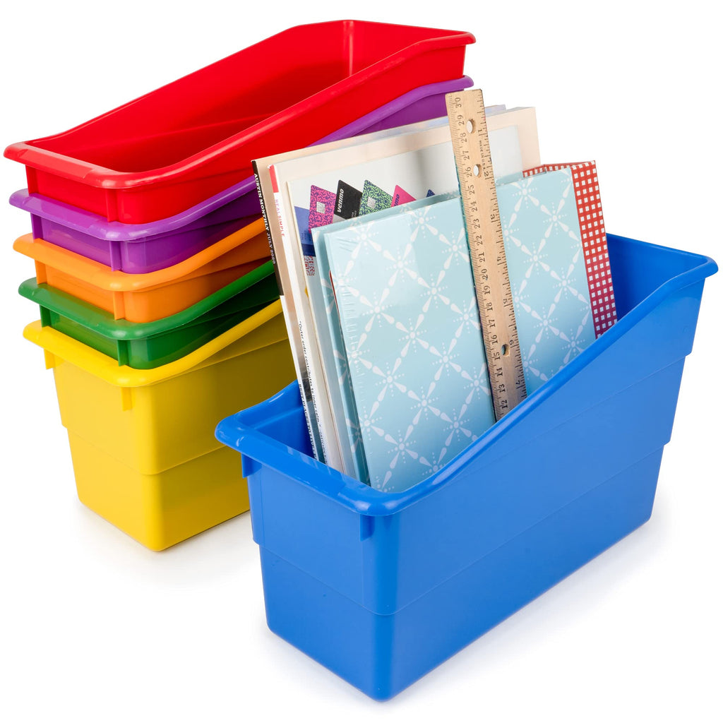 Really Good Stuff Durable Book & Binder Holders - 6 Pack - Black