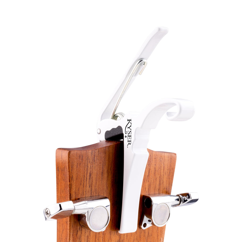 Kyser Musical Products Quick-Change Guitar Capo, KG6ABA, Abalone - For 6-String Acoustic Guitars, Made in USA, Quality, Strong, Lightweight, Quick & Easy Key Changes, Innovative, Perfect Fit