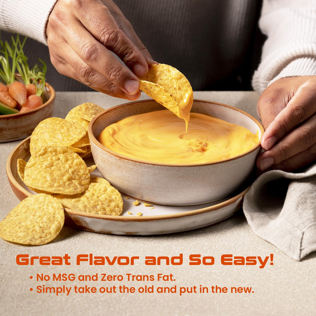 El Nacho Grande Style Bagged Mild Jalapeno Cheese for Gold Medal 5300 & 5301 Dispensers (1-140 oz), Zero Trans Fat! (1 - Pack)