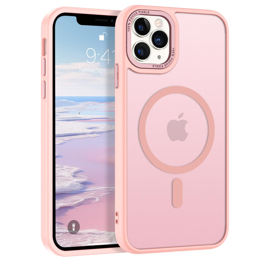 BENTOBEN for iPhone 11 Pro Case 2019 [Compatible with Magsafe] Translucent Matte Magnetic Phone Case iPhone 11 Pro 5.8" Slim Thin Shockproof Bumper Women Men Protective Cases Cover, Black