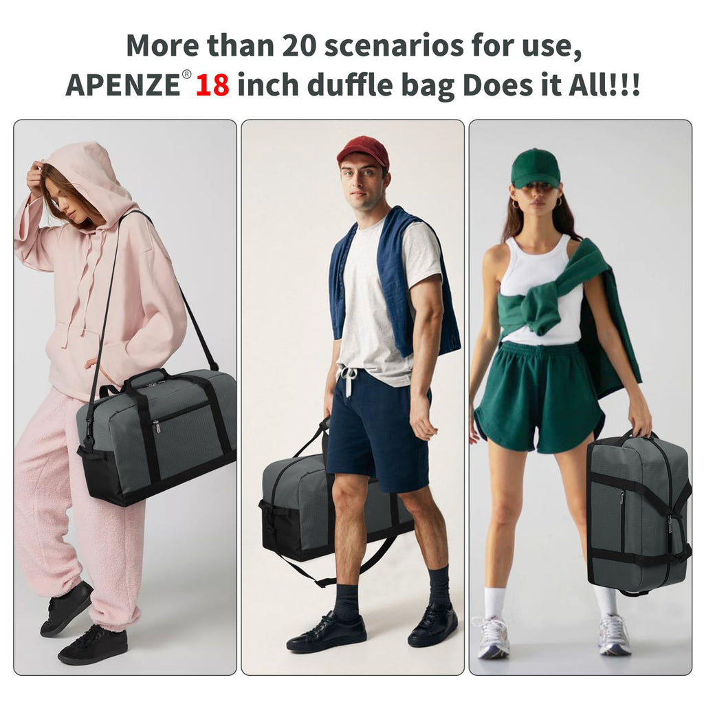 Apenze Small Gym Bag Carry On Bag - 12 in Mini Duffle Bag Lightweight for Overnight Travel(Camouflage)