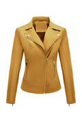 Bellivera Women's Faux Leather Casual Jacket 2026 Spring Trendy Motorcycle Outfits Lightweight Classic Coat