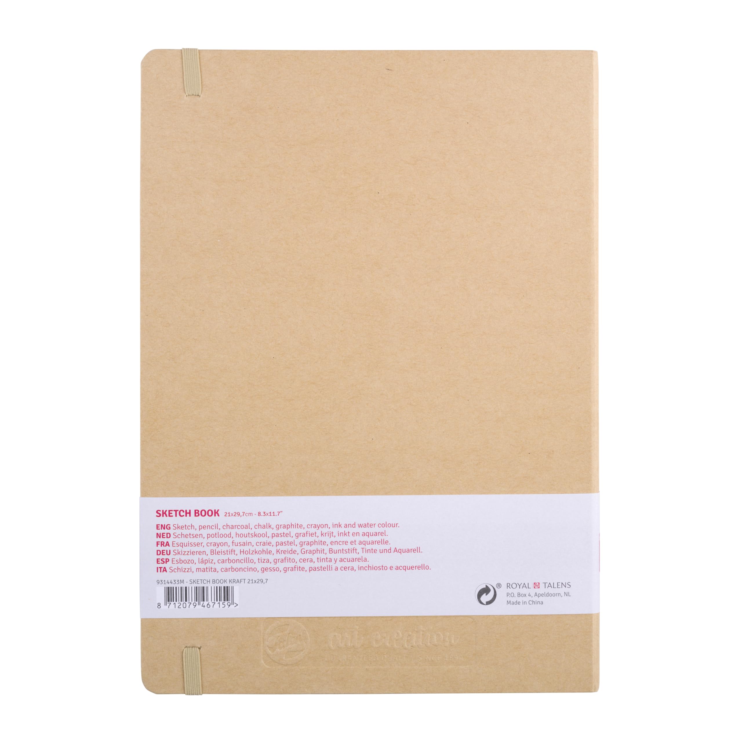Talens Art Creation Sketchbook 80 Sheets, 13 cm x 21 cm, Black
