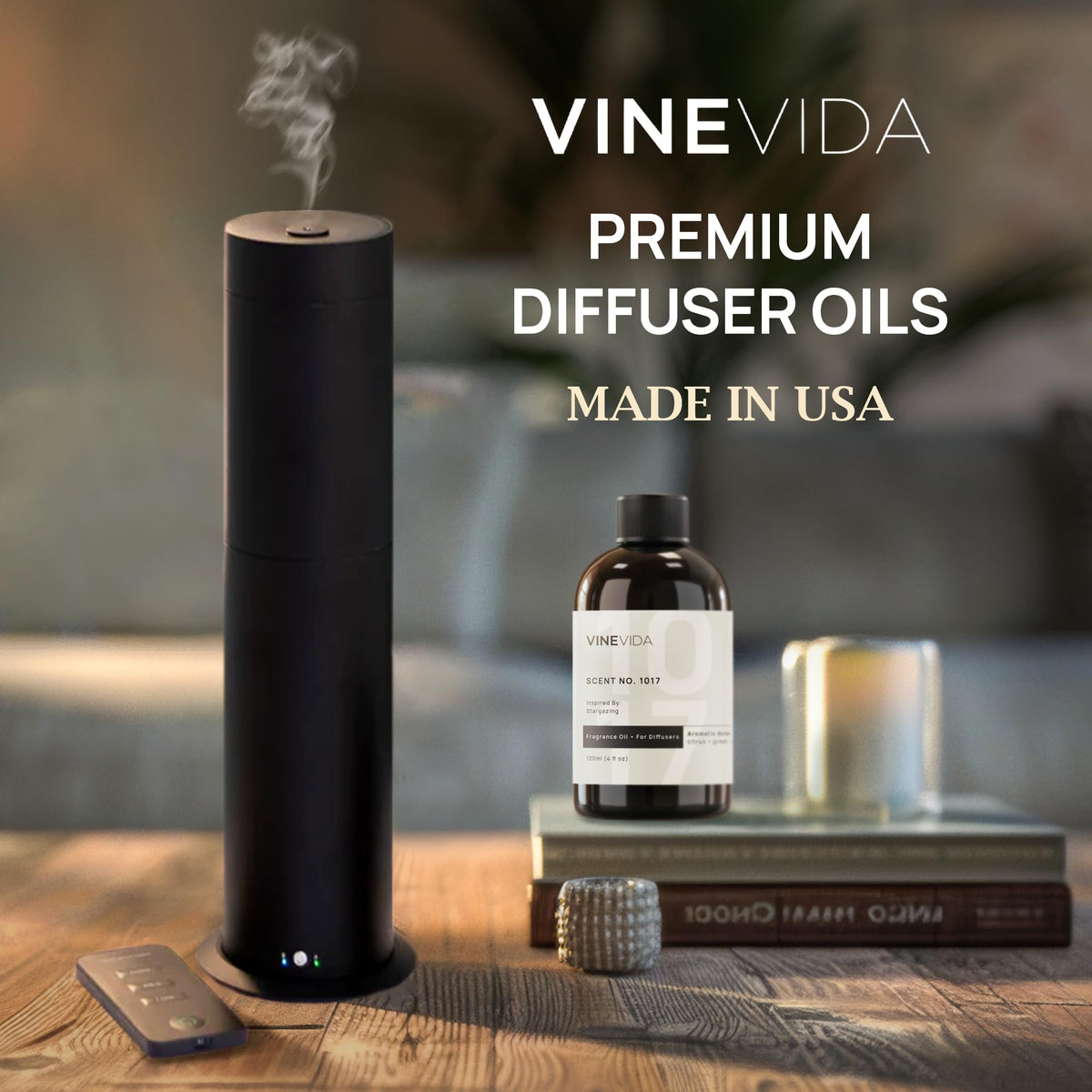 VINEVIDA (4oz) Hotel Fragrance Collection Diffuser Oil - Scents for Home - Cold Air Diffuser Oil - Essential Oil - No.1000 Inspired by My Way