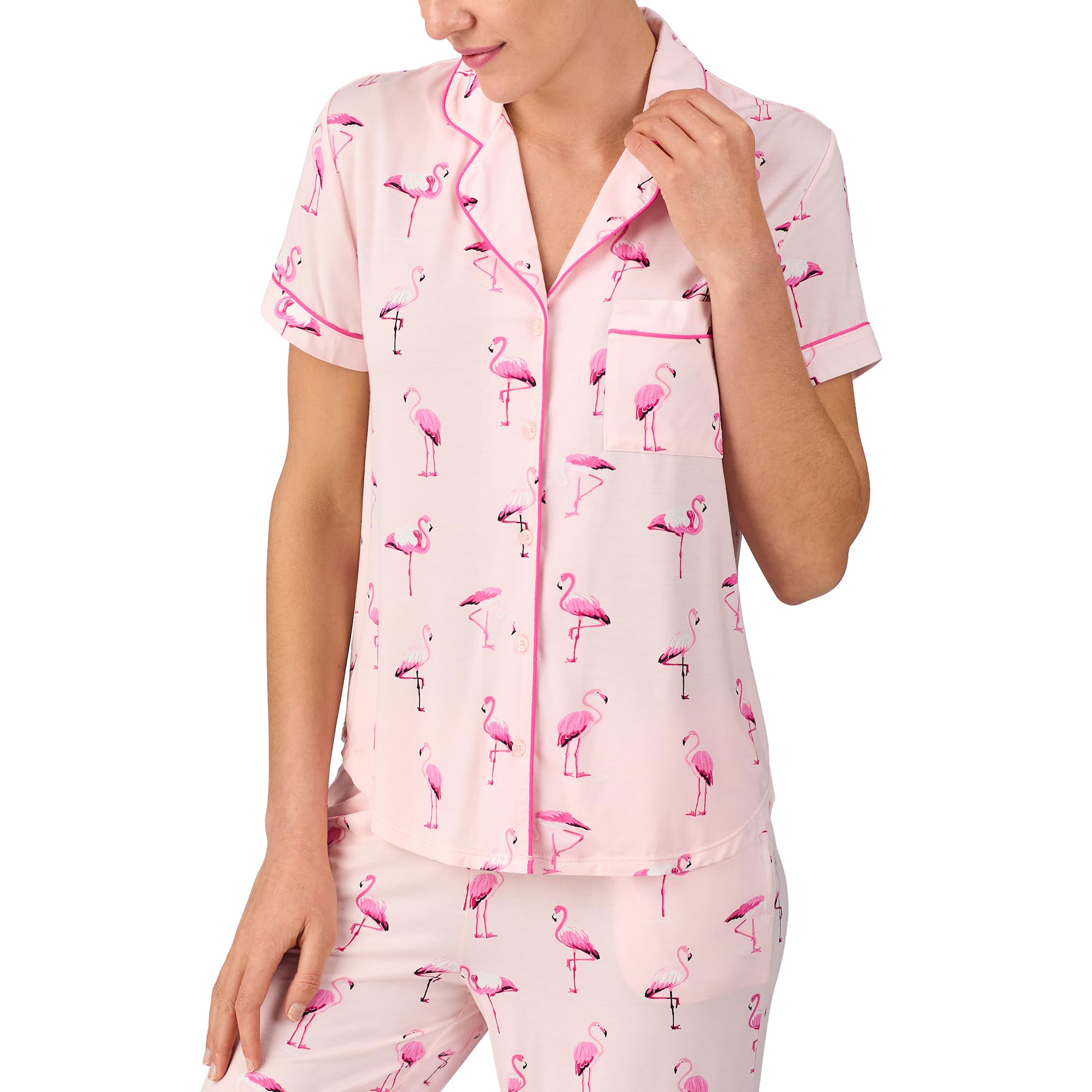 kate spade new york Short Sleeve Cropped Pant PJ Set