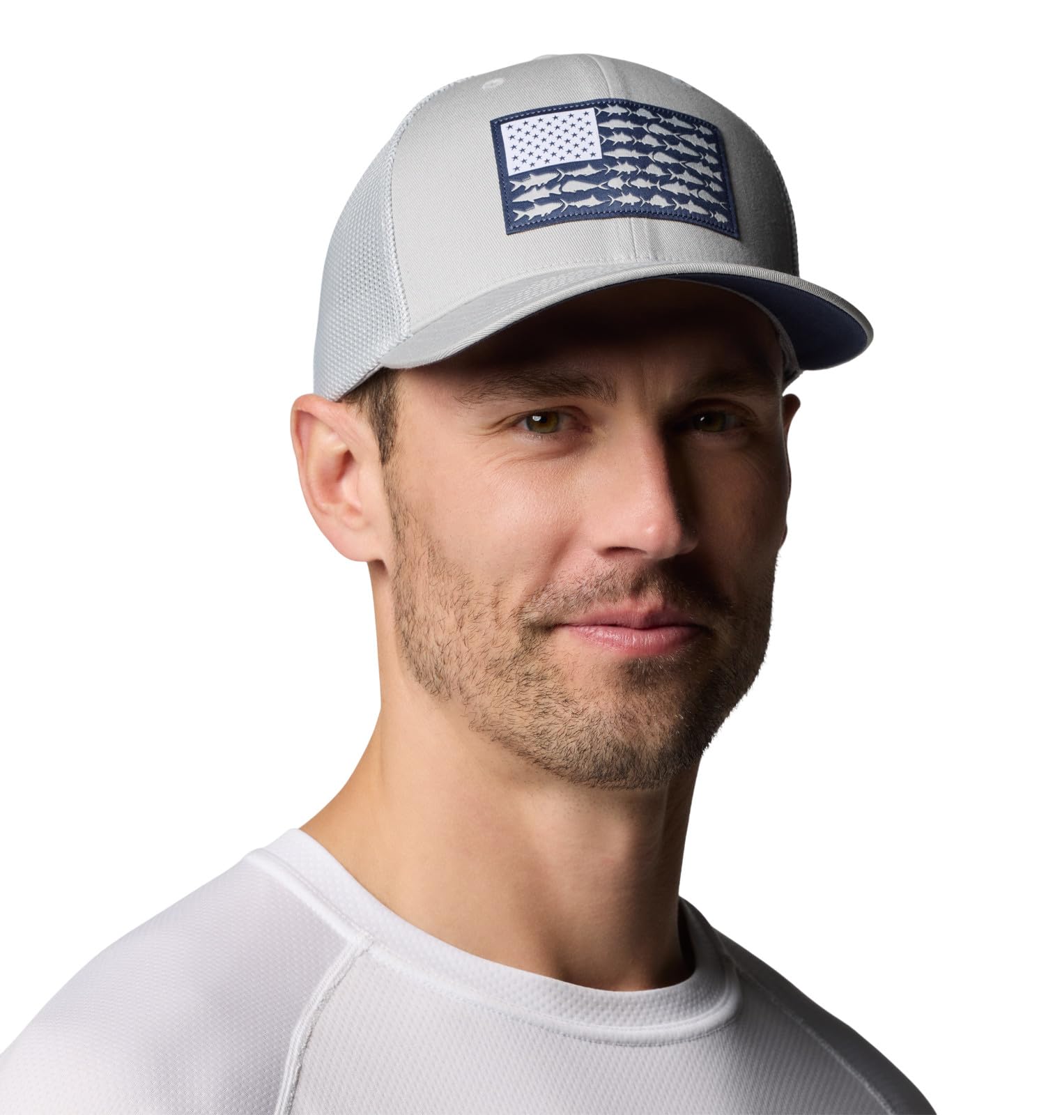 Columbia Unisex Adult PFG Logo Mesh Ball Cap