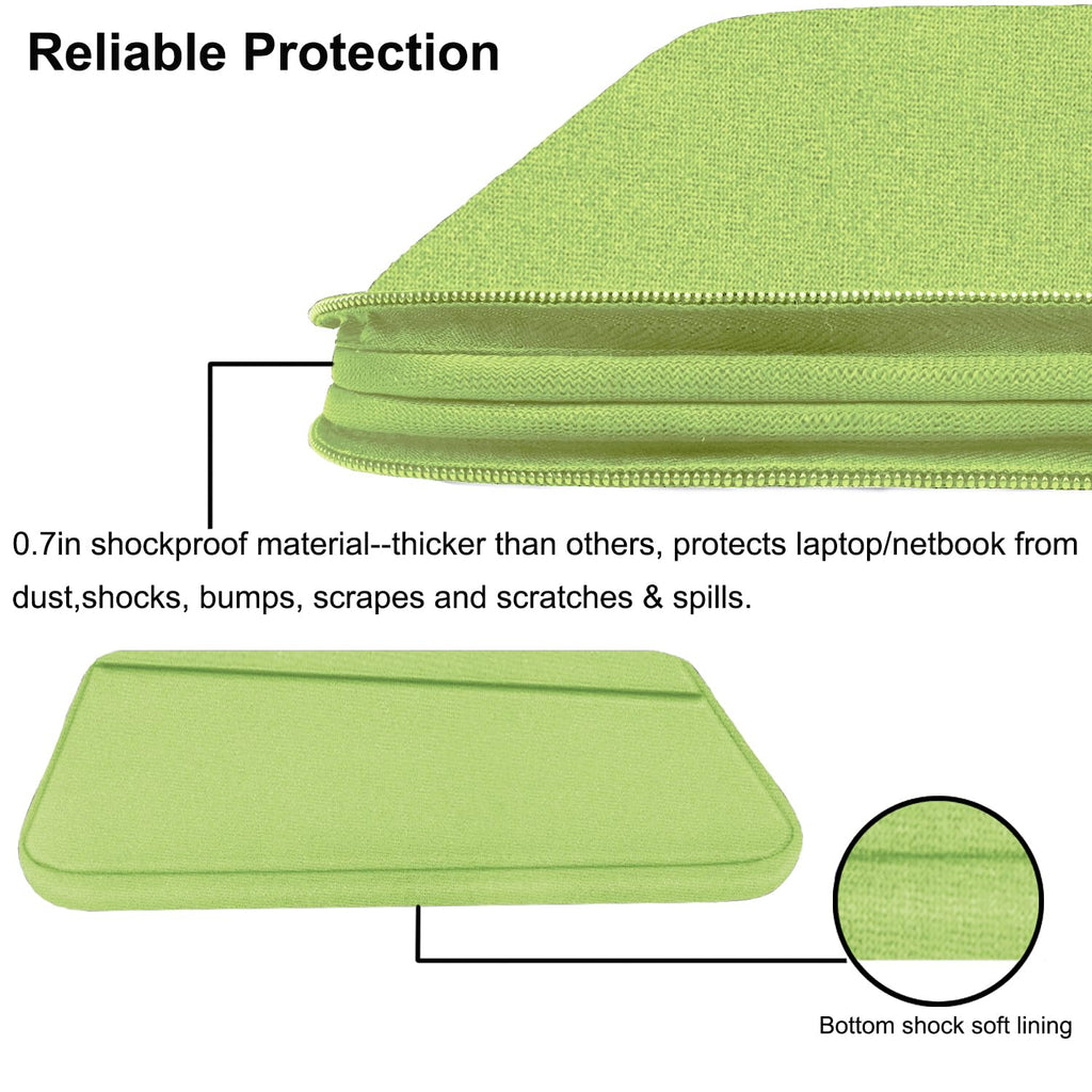 Laptop Sleeve Case 13.3 Inch, Durable 14 Inch Laptop Case Computer Carrying Bag Protective Cover Compatible with 13 14 inch MacBook Pro, MacBook Air, Dell, HP, Lenovo, Notebook, Computer, Black