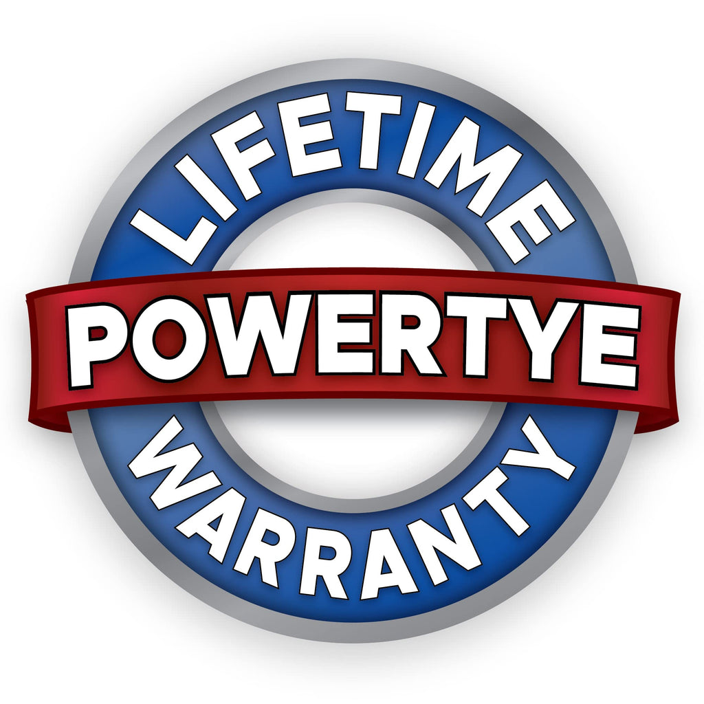 PowerTye 1in x 4ft Easy-Grip Light-Duty Endless Ratchet (no Hooks) - 400 lb. Working Load Limit / 1,200 lb. Breaking Strength - Black 2-Pack
