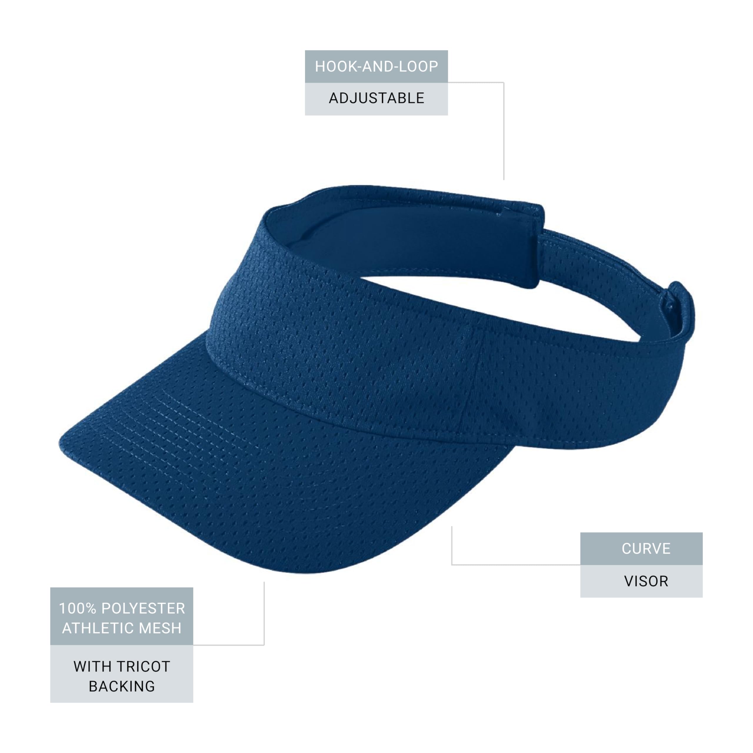 Augusta Sportswear Women's Athletic Mesh Visor - Stylish Sun Hat for Golf, Running, and Outdoor Activities