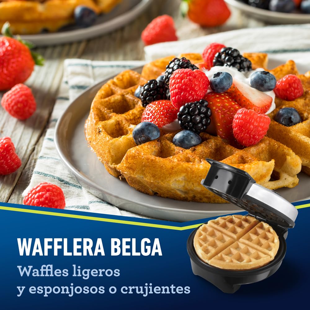 Oster Belgian Waffle Maker, Non-Stick Waffle Iron for Thick, Fluffy Waffles, Easy to Clean