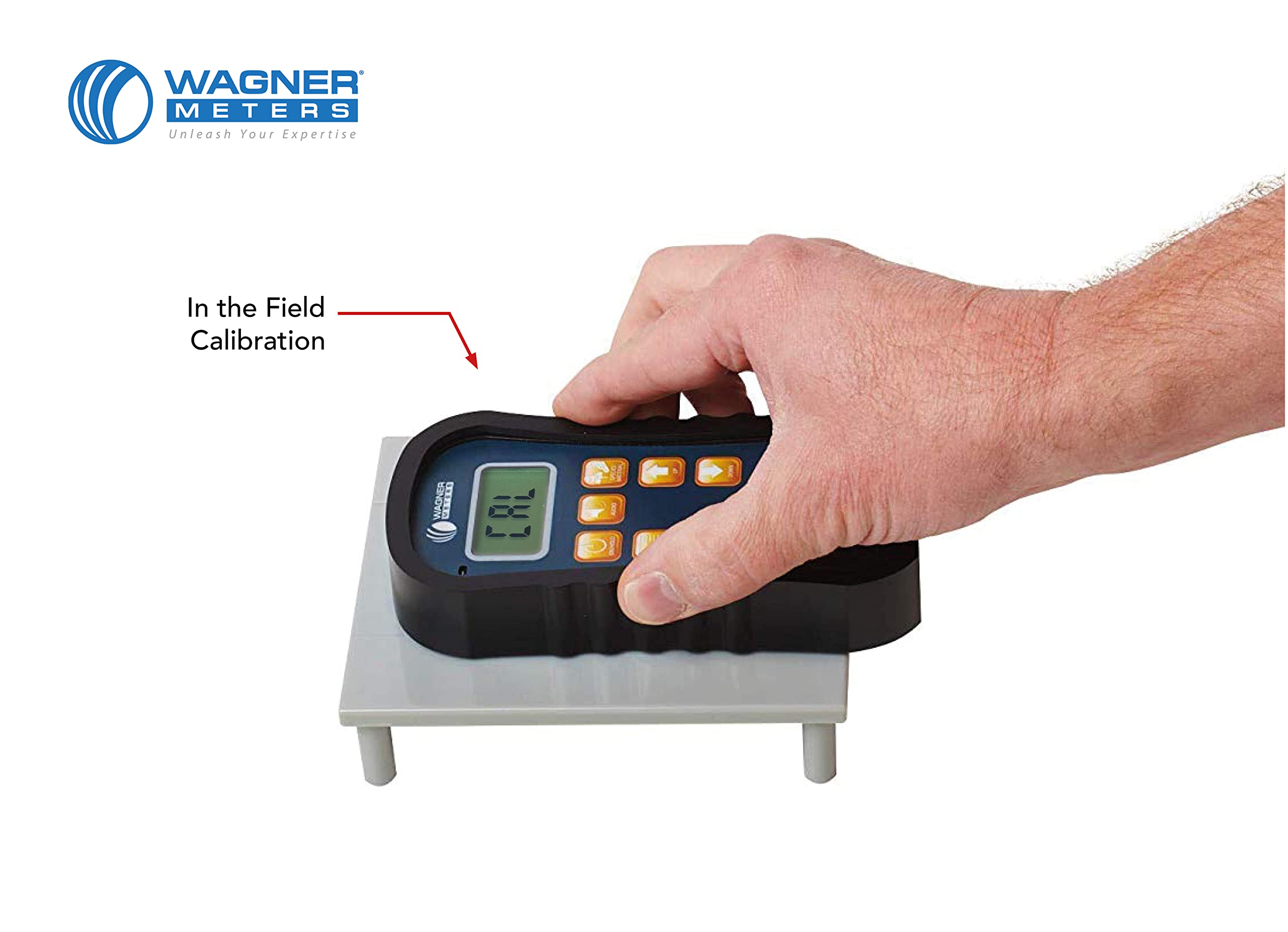 Orion® 910 Pinless Wood Moisture Meter Kit by Wagner Meters | Accurate, Non-Damaging, Deep Depth Lumber Moisture Measurement, On-site Calibration (Standard Calibrator)