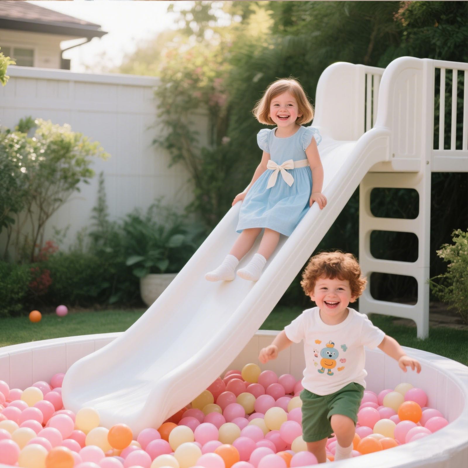 GOGOSO Ball Pit Balls for Toddler, Baby Plastic Playballs Kids Soft Pastel Pelotas Non-Toxic BPA-Free,Mix Color,100 Balls