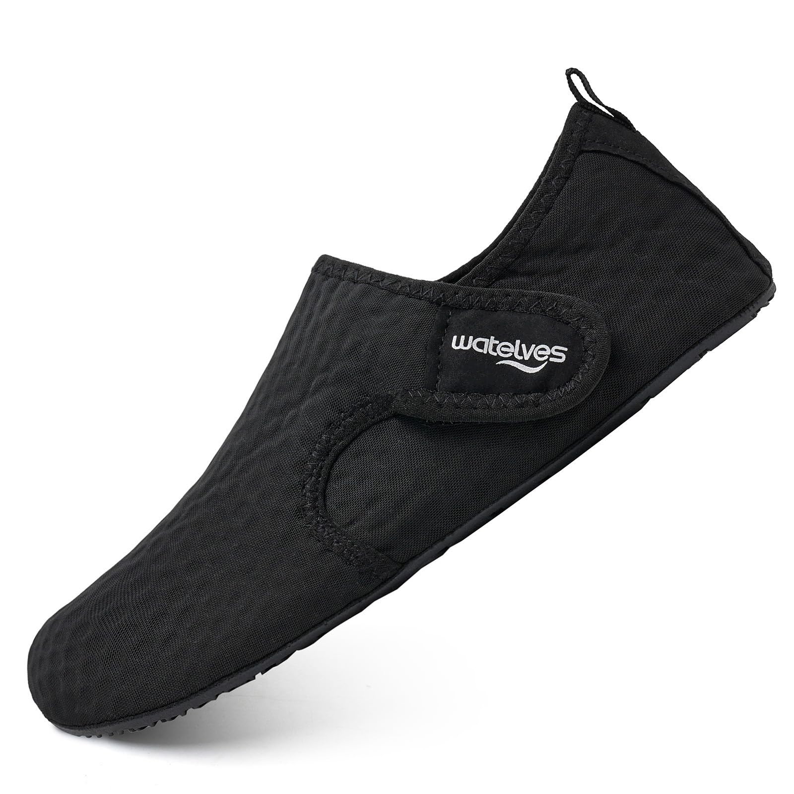 WateLves Water Shoes for Women Men Swim Beach Aqua Socks Quick Dry Barefoot House Slippers Travel Shoes with Adjustable Magic Tape for Pool Diving Boating Yoga Surf