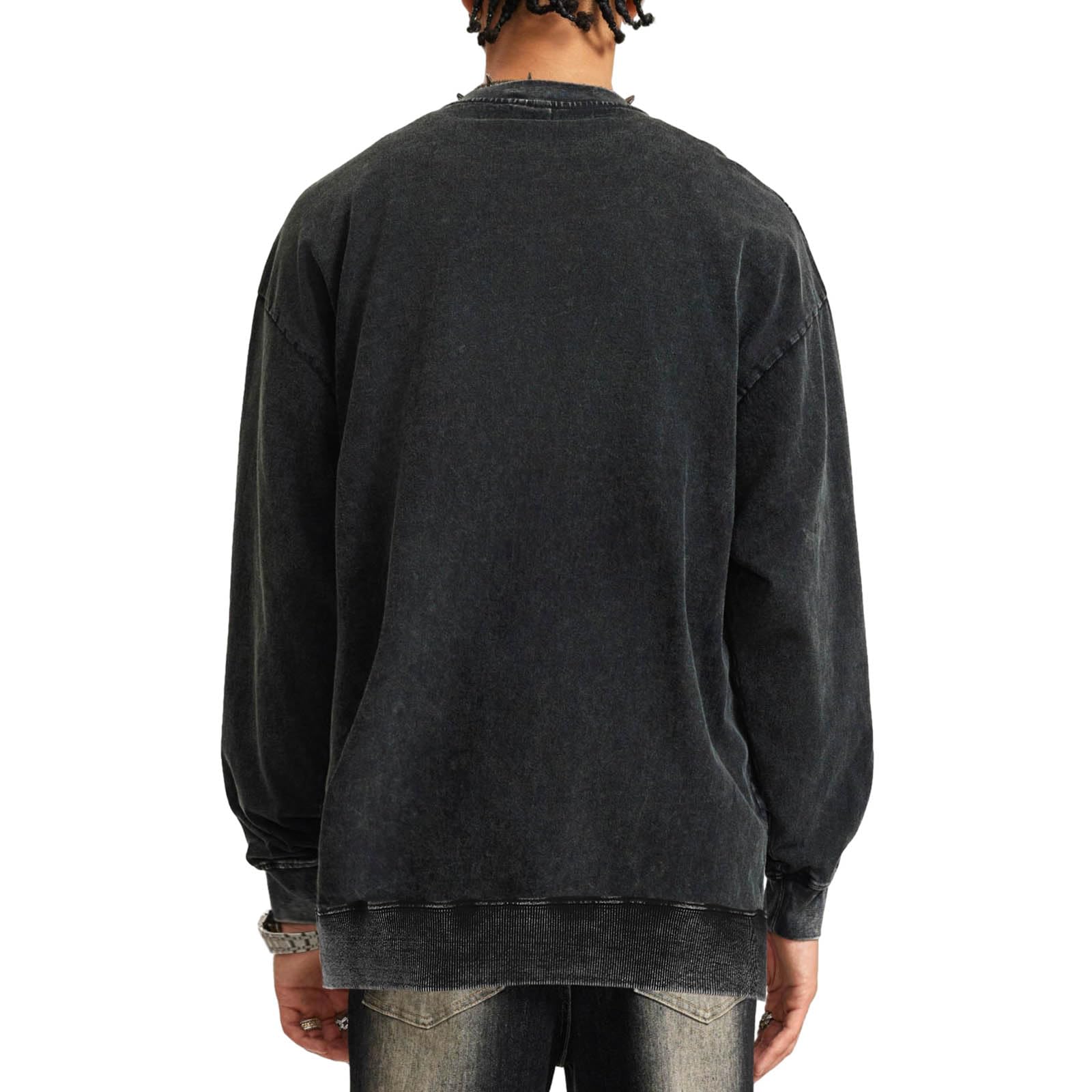 Bobeutou Oversized Hoodie Men Vintage Cotton Casual Hooded Sweatshirt Trendy Baggy Basic Hoodies Retro Pullover Streetwear