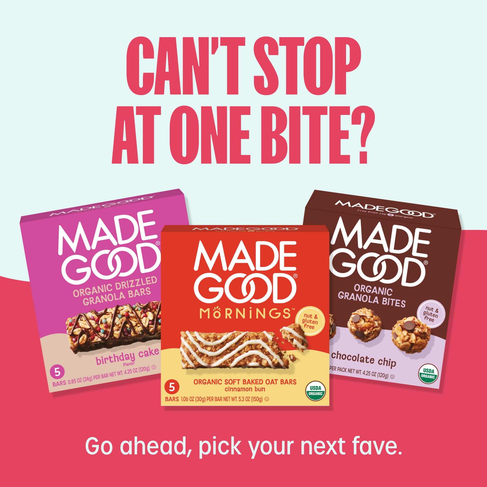 MadeGood Crispy Squares, Chocolate Chip (36 Count) Gluten Free Snacks