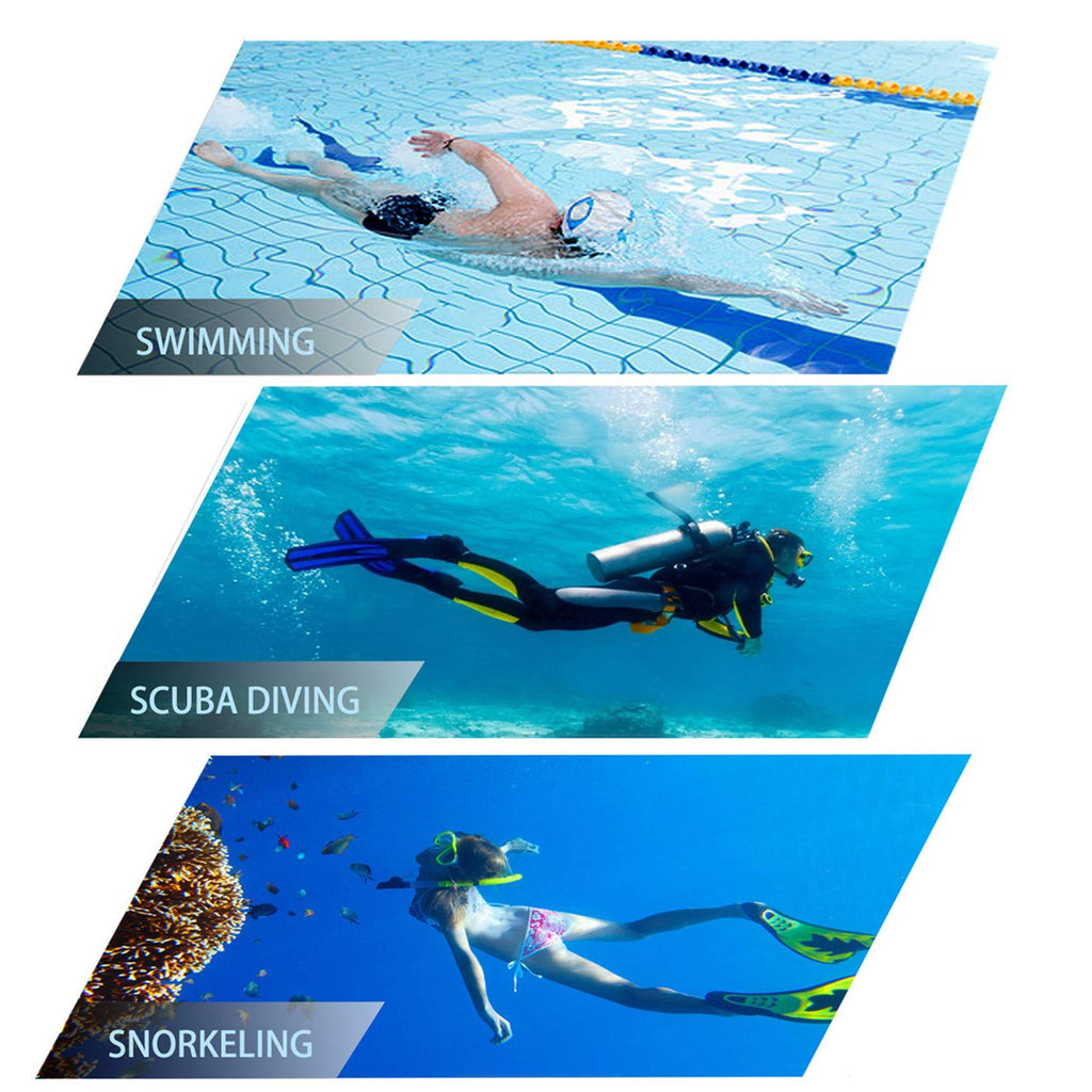 Snorkeling Gear for Adults, Dry Snorkel Mask Set, Scuba Diving Snorkle mask Set Adult, Panoramic Wide View Anti-Fog Dive mask, Swimming Diving Snorkeling Packages