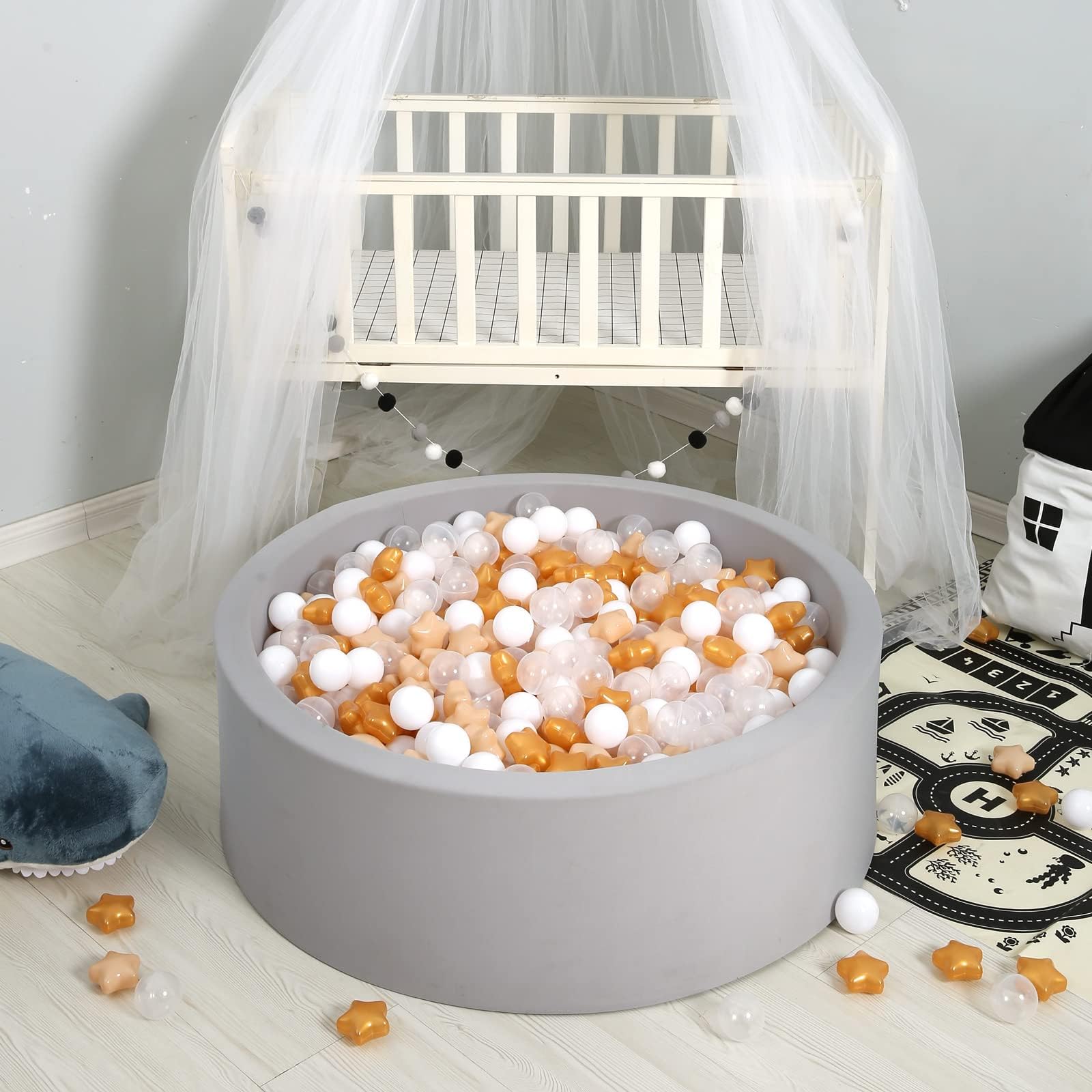 GOGOSO Playpen Balls for GirlsToddlers for Playhouse, Baby Pool, Play Ball Fun Centers, for Babies, Kids, Toddlers 1-3, Phthalate Free BPA Free 100pcs