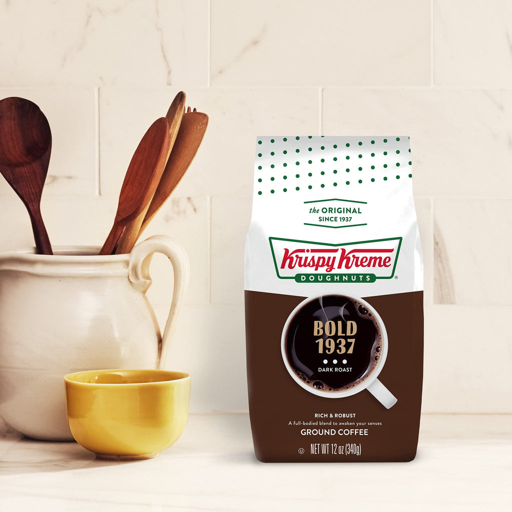 Krispy Kreme Doughnuts, Classic, Ground Coffee, Medium Roast, Bagged 12oz