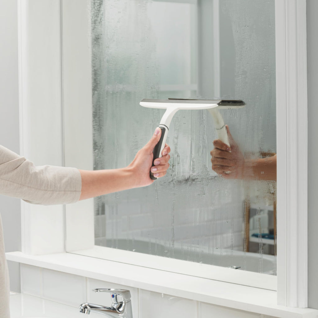 Scotch-Brite, All-Purpose 10 Inch Dual Blade Streak-Free Squeegee, Safe on Mirrors, Glass Shower Doors, Windows, Sinks and More