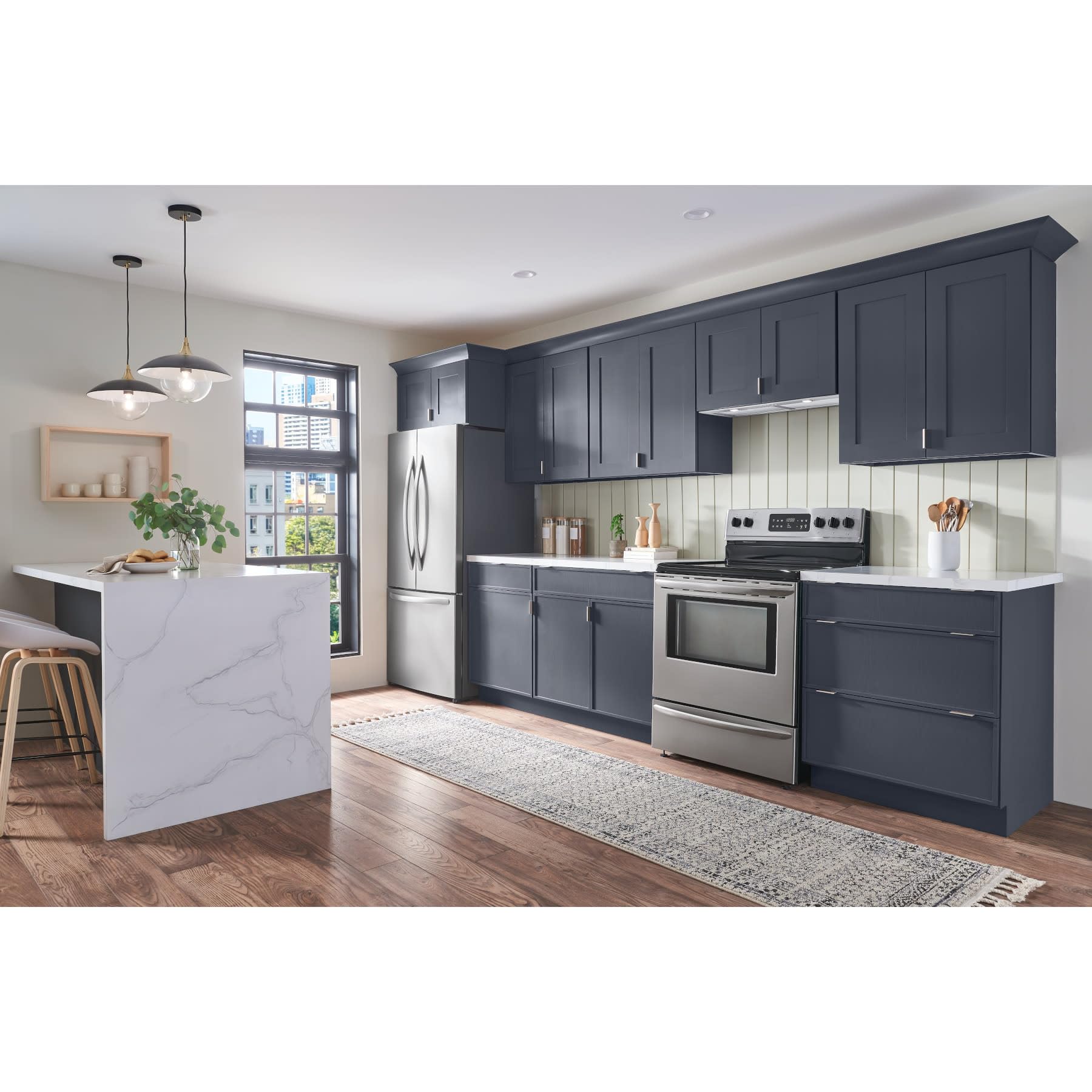 Broan Nu-Tone Broan-NuTone BBN1243SS Custom Built Insert with 2-Speed Exhaust Fan and Light, 300 Max Blower CFM, Stainless Steel, 24-Inch Range Hood Power Pack