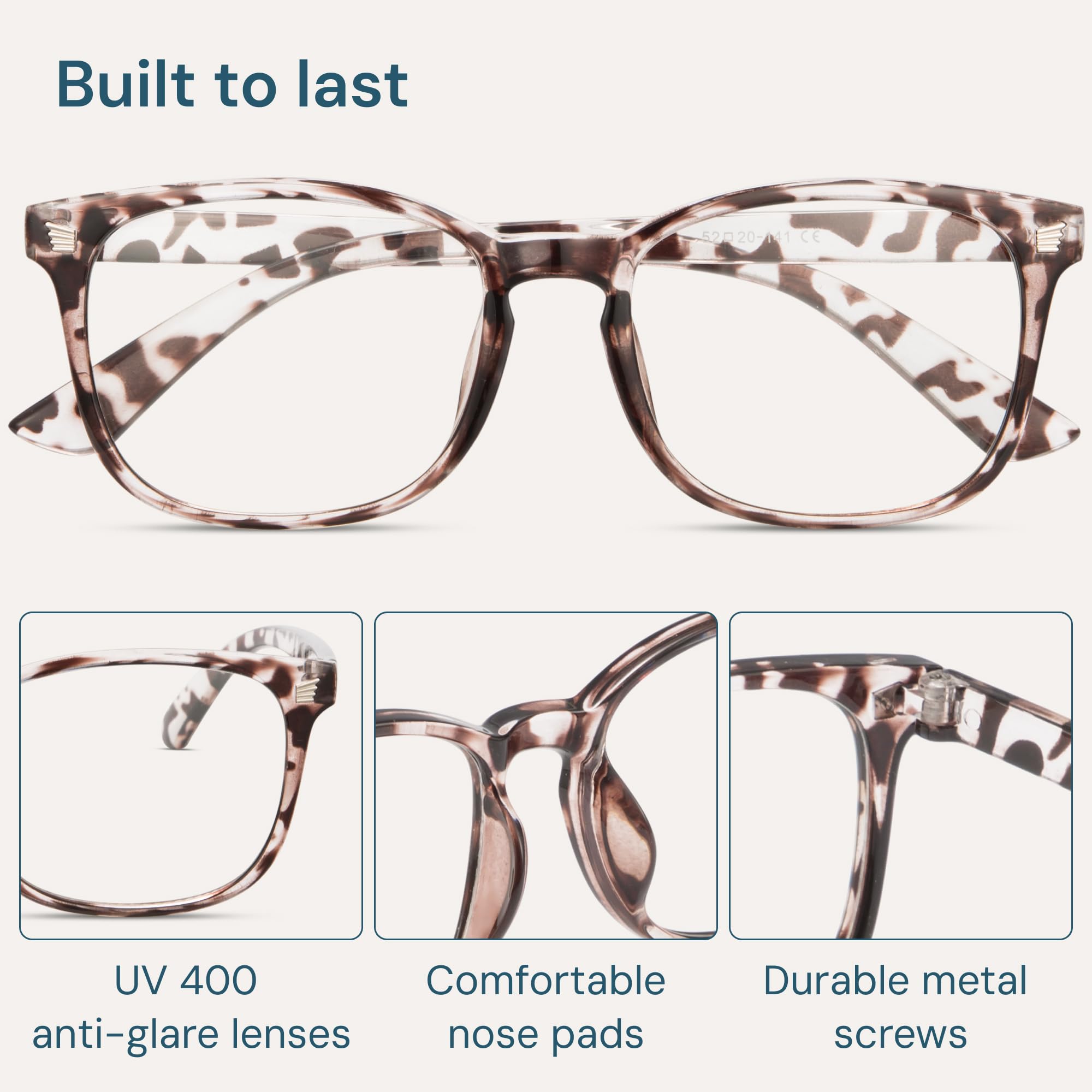 Gaoye Transparent, Clear Blue Light Glasses for Computer & Gaming - Anti UV Ray Lenses, Scratch-Resistant & Comfort Fit