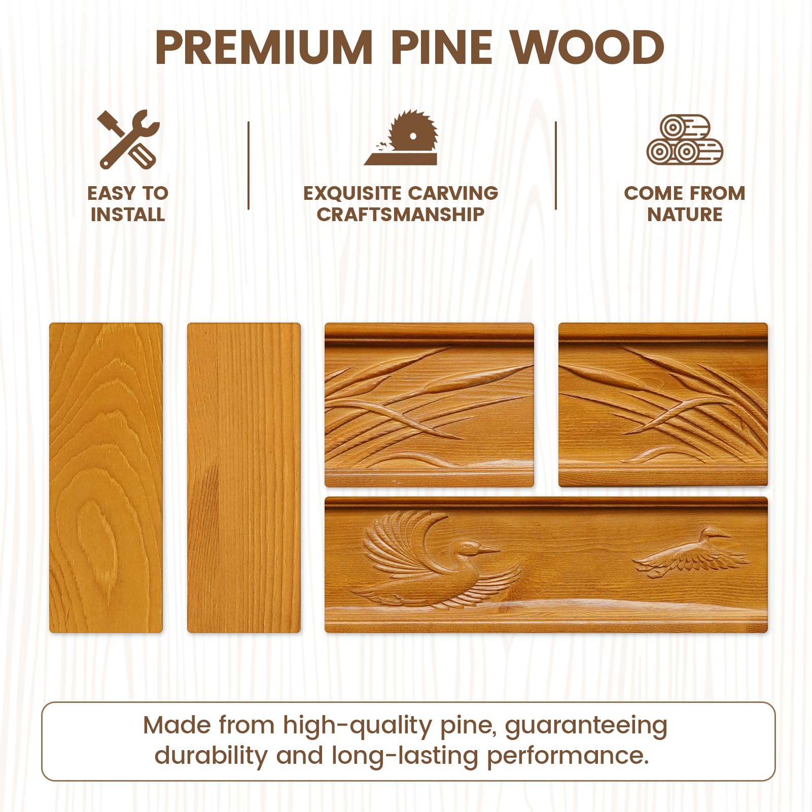 G GOOD GAIN Fireplace Mantel 54inch - Handmade Rustic Wood Mantel for Over Fireplace | Wall Mounted Floating Mantle Shelves for Living Room Decor(Chocolate, 54Lx5Hx8D)