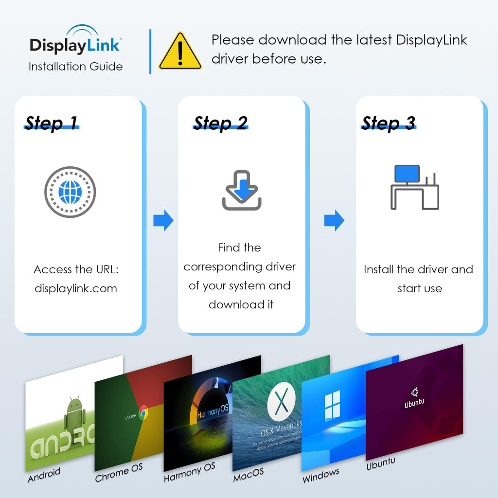 WAVLINK USB C or USB 3.0 to Dual HDMI/DisplayPort Adapter, Displaylink Monitor Splitter Extended Display for Dual Monitor 4K@60Hz, HDMI/DP Splitter Compatible with Mac M1-M5/Neo,Window Laptop-Black