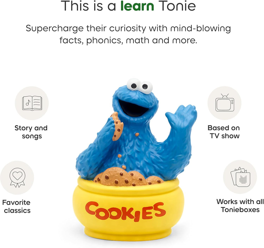 Tonies Cookie Monster Audio Toy Figurine from Sesame Street
