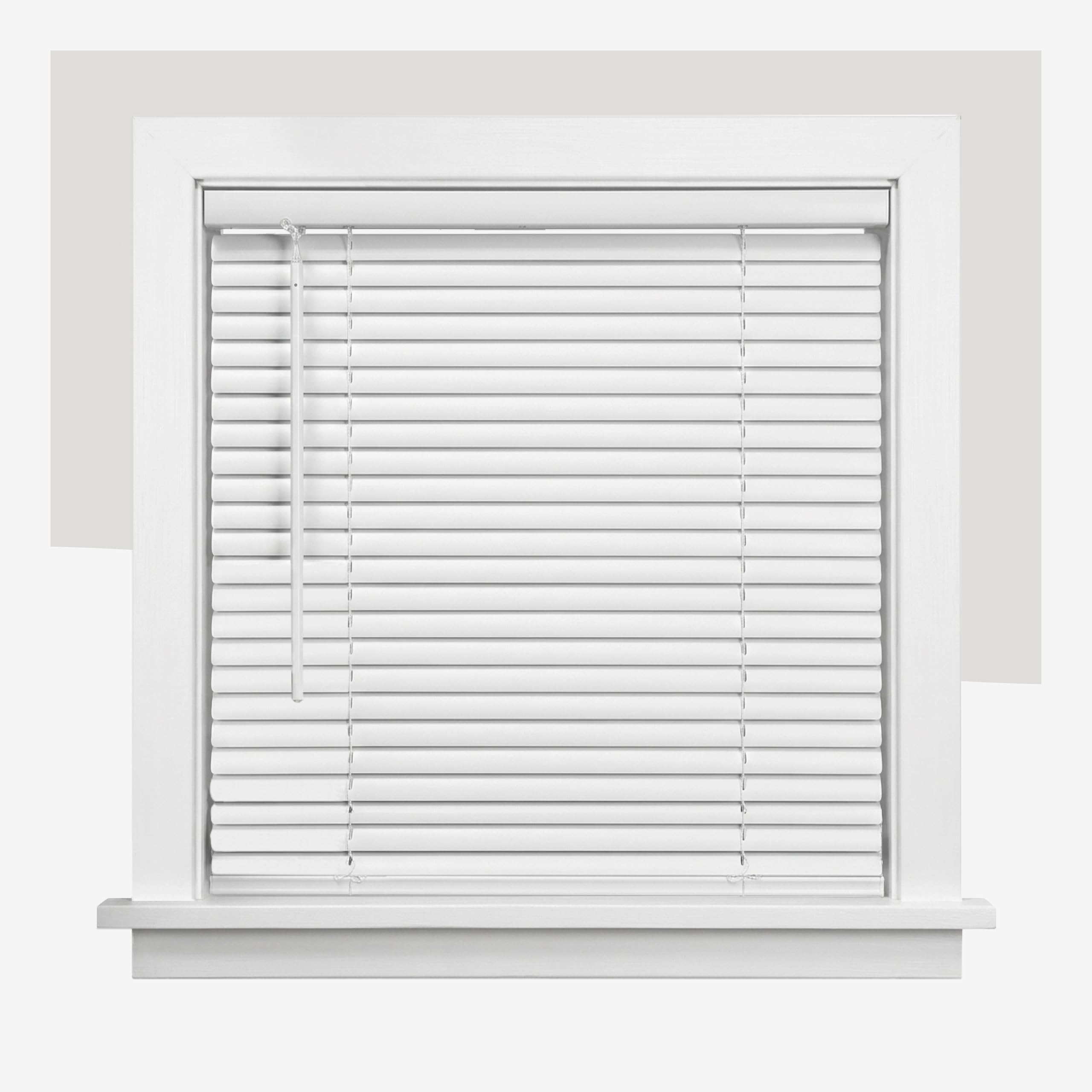 CHICOLOGY Cordless Mini Blinds for Indoor Windows, 12" W x 36" H, Gray Vinyl 1" Slats with Tilt Wand, Light Filtering to Room Darkening, Moisture-Resistant, Child-Safe, Screw-Mount Installation