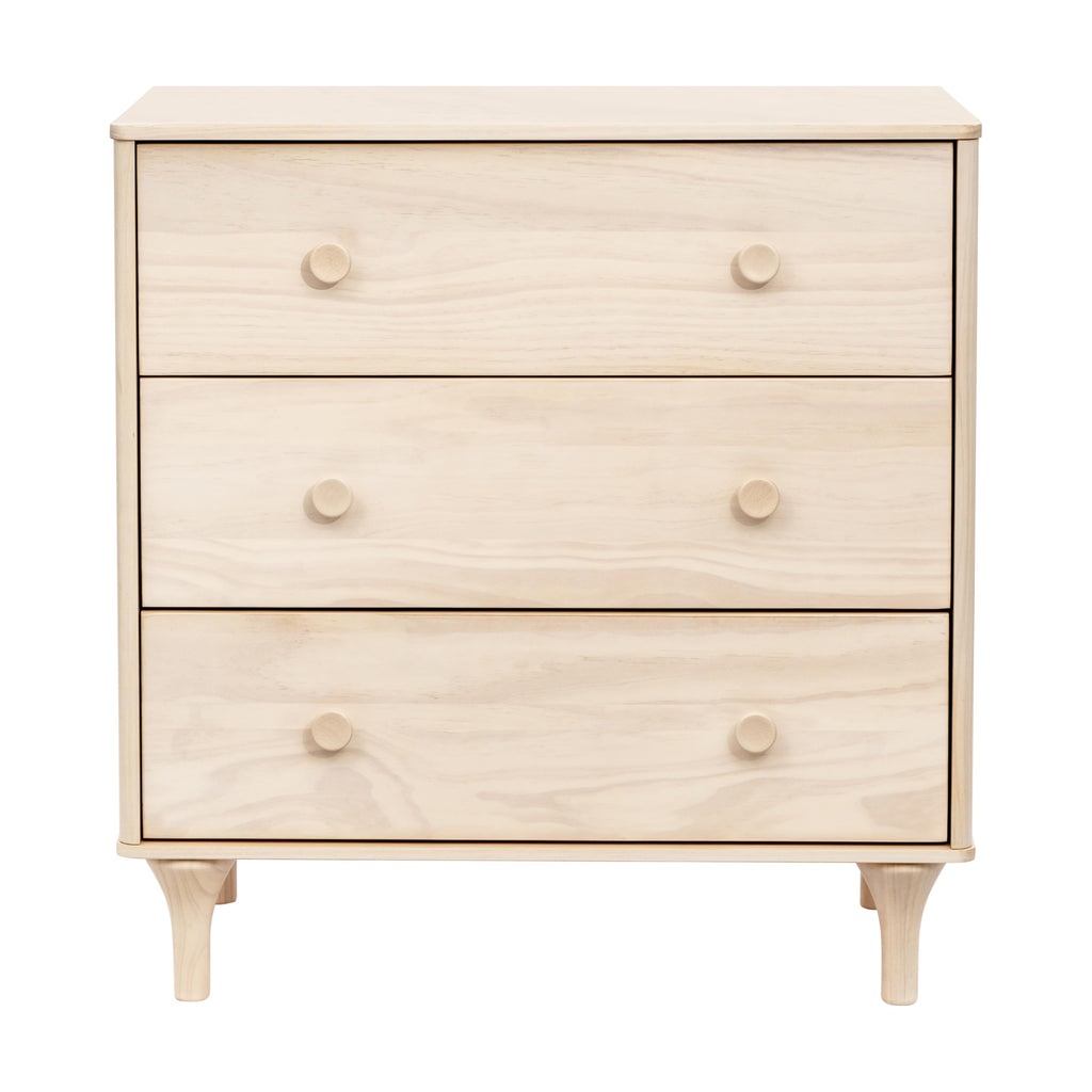 Babyletto Lolly 3-Drawer Changer Dresser with Removable Changing Tray in Natural Walnut, Greenguard Gold Certified