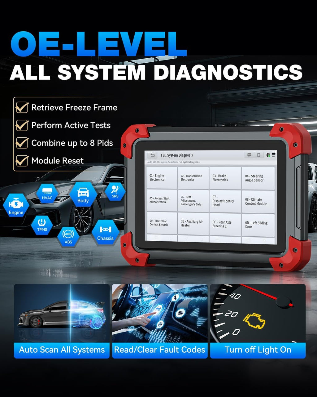 XTOOL D7 Bidirectional Scan Tool: 2026 Ai-Assisted OBD2 Scanner Diagnostic Tool with 36+ Resets, Full System Car Scanner with EPB, Injector Test, Throttle, Crank Sensor Relearn, FCA, CANFD & DoIP