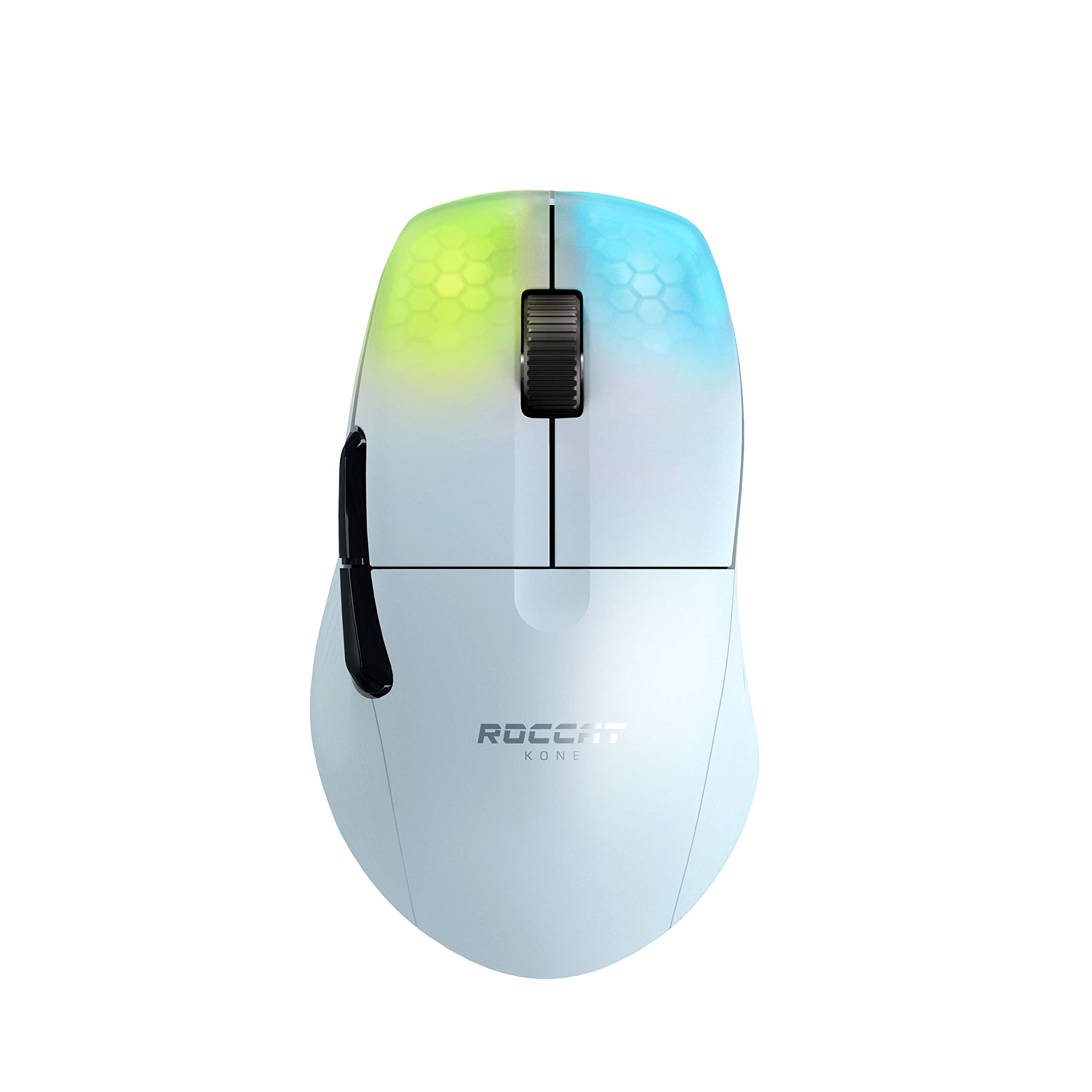 ROCCAT Kone AIMO Remastered PC Gaming Mouse, Optical, RGB Backlit Lighting, 23 Programmable Keys, Onboard Memory, Palm Grip, Owl Eye Sensor, Ergonomic, LED Illumination, Adjustable to 16,000 DPI-Black