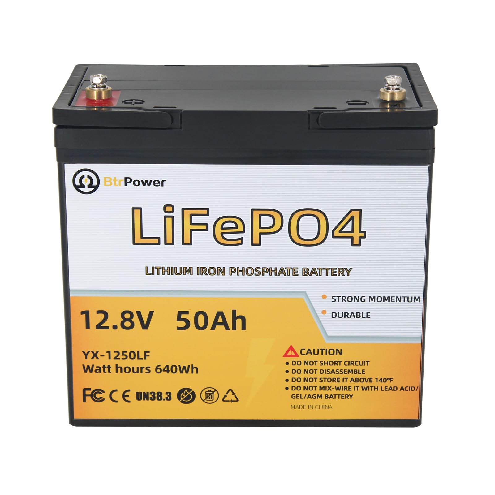 12V Lithium Battery,5000+ Deep Cycle LiFePO4 Battery with Built-in 100A BMS fit for Home Storage,Trolling Motor,RV,Off-Grid System,Solar Power System,Marine (2PACK-12V100AH)