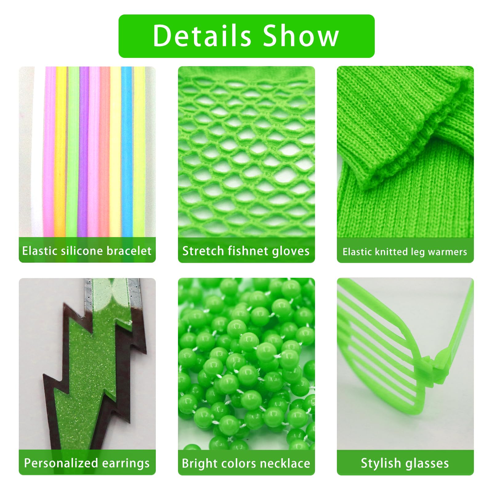 Upgraded 80s Outfit Costume for Women,80s Party Costume Accessory Sets with T-Shirt Tutu Skirt Waist Pack etc