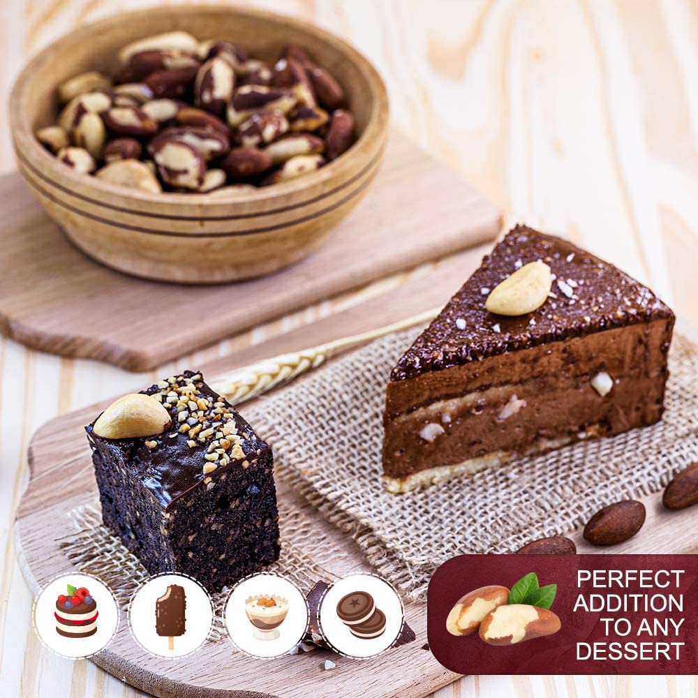 We Got Nuts, Roasted Salted Brazil Nuts, Pieces, Shelled, 1 Lbs., Packed Fresh in a Resealable Bag, Gluten Free, Protein Rich, Vegan Friendly, Healthy Snack, With No Preservatives
