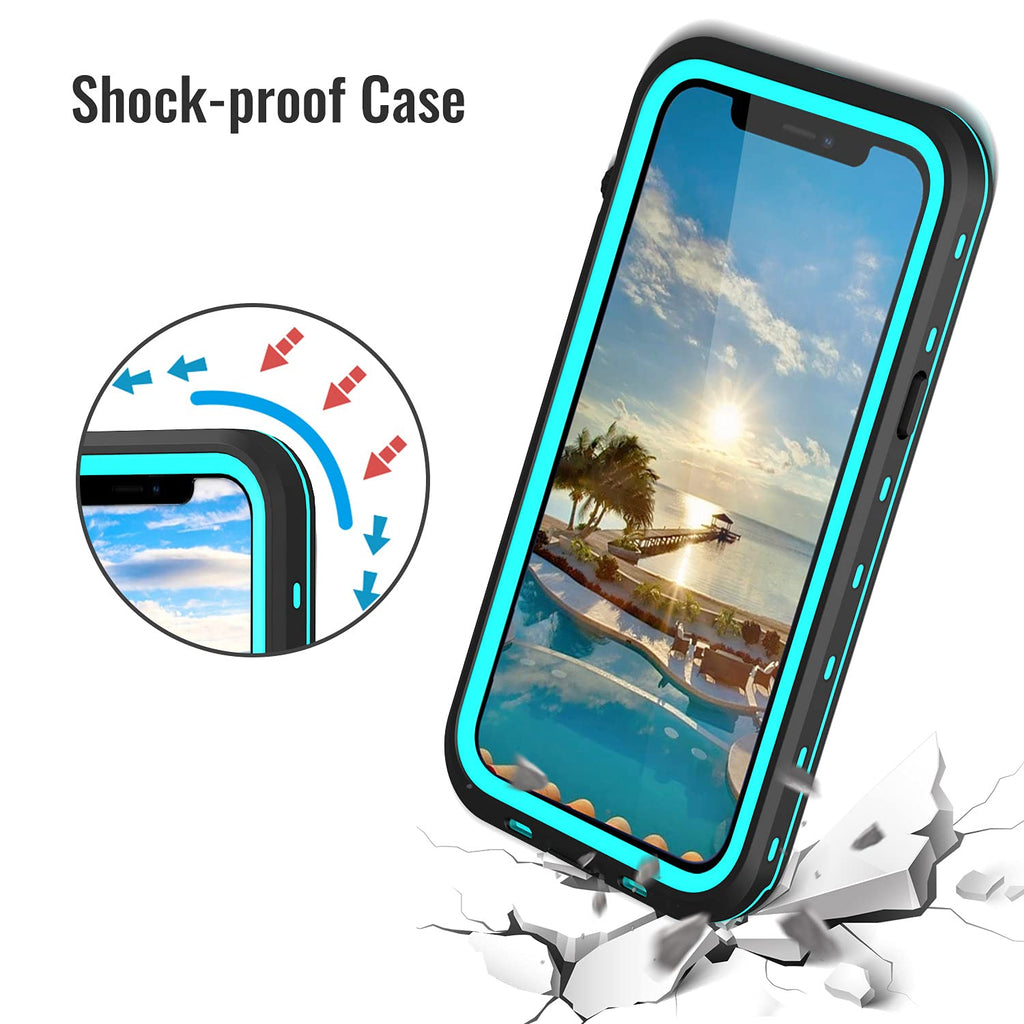 iPhone 13 Pro Case, Waterproof & Shockproof Phone Case, Full Protection, IP68, 6.1 Inch, Black