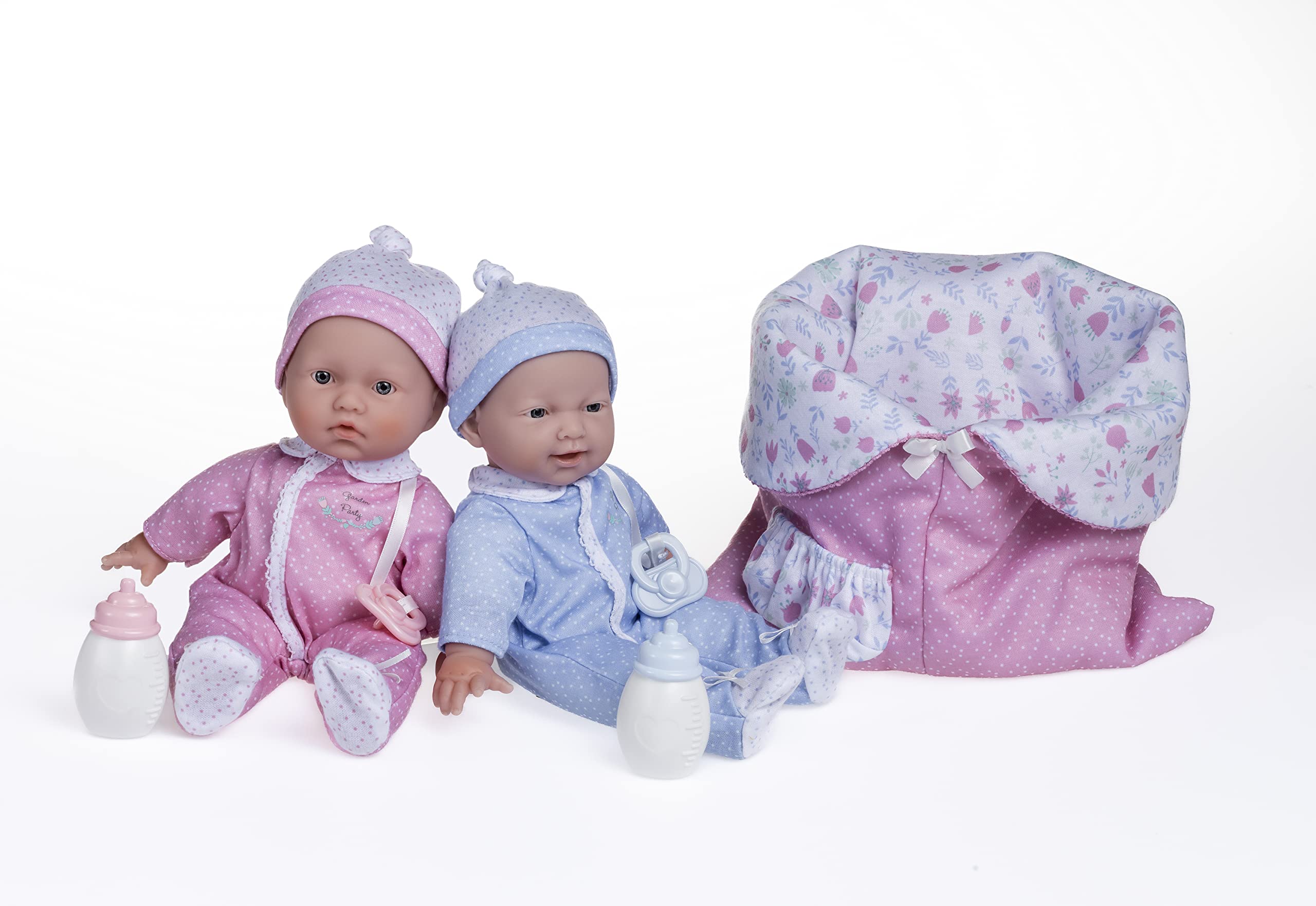 JC Toys La Baby Caucasian Baby Doll Set – 11 Inch Soft Body Doll with Accessories Including a Removable Blue Outfit – Small Baby Doll Toy for Children 12 Months and Older