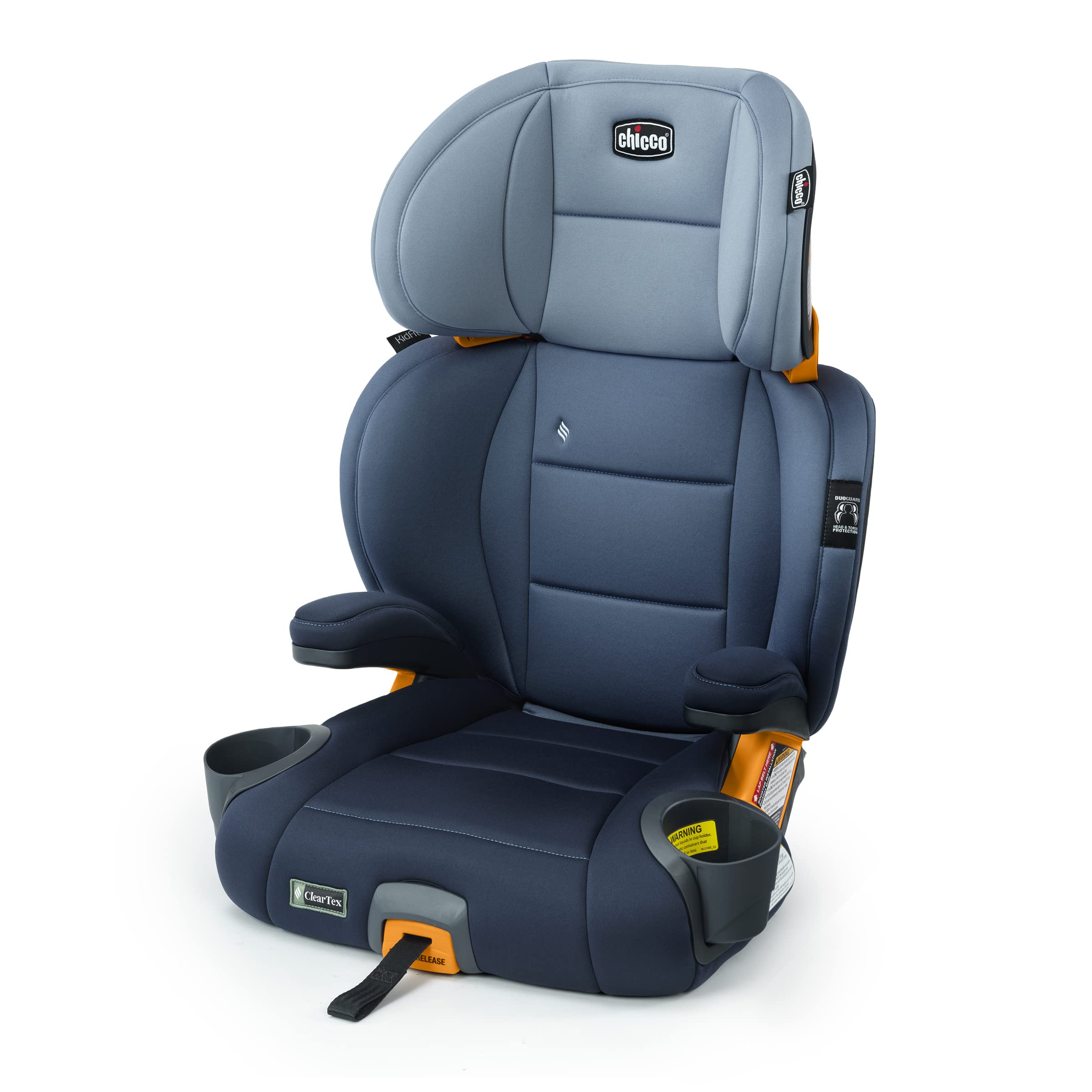 Chicco KidFit Adapt Plus 2-in-1 Belt-Positioning Booster Car Seat, Backless and High Back Booster Seat, for Children Aged 4 Years and up and 40-100 lbs., Vapor/Grey