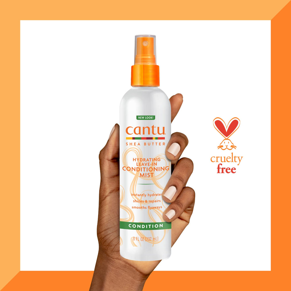 Cantu Shea Butter Hydrating Leave In Conditioning Mist, 8 Fluid Ounce