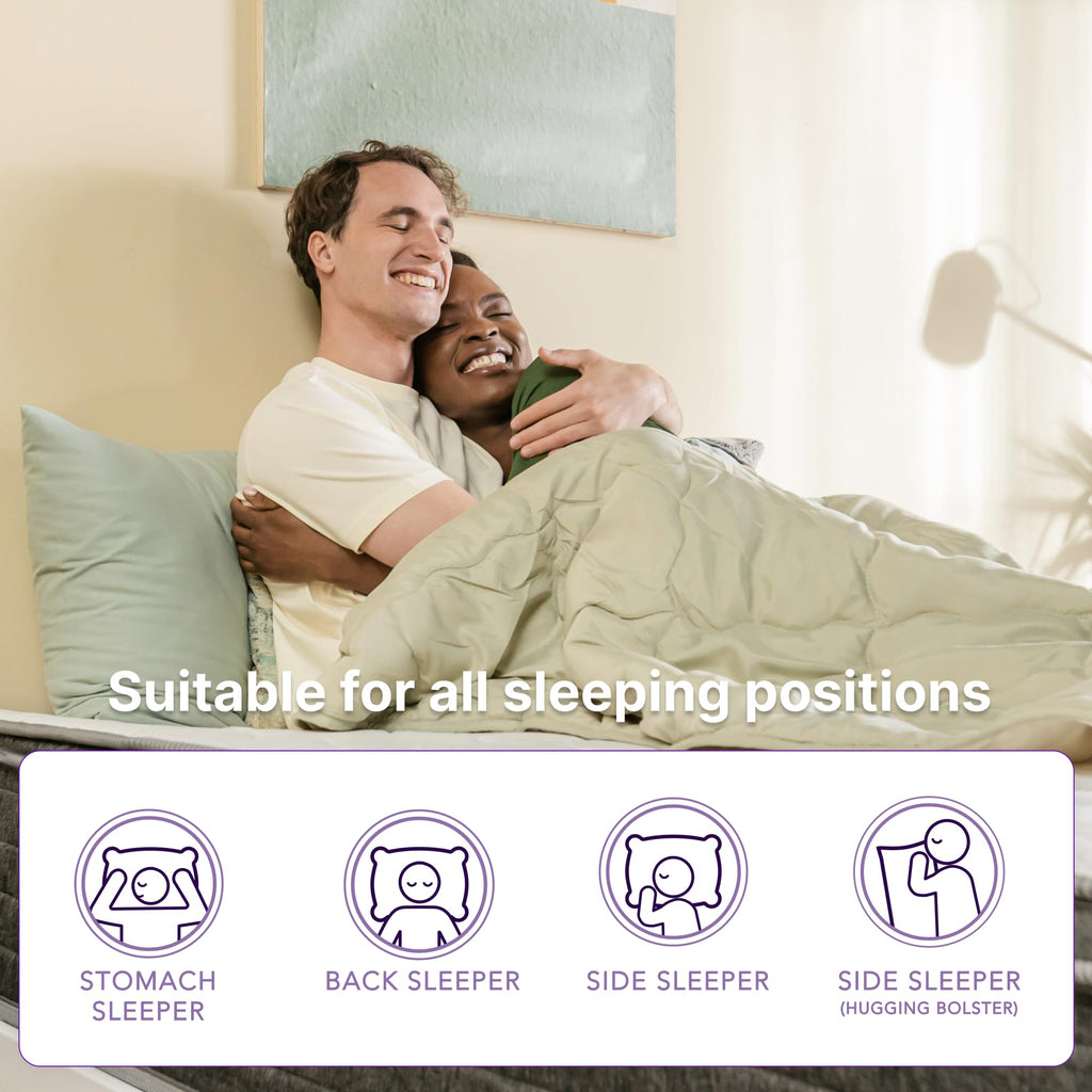 NapQueen Full Size, 10 Inch NEW Victoria Hybrid Cooling Gel Infused Pocket Spring and Memory Foam Mattress, Bed in a Box, CertiPUR-US Certified