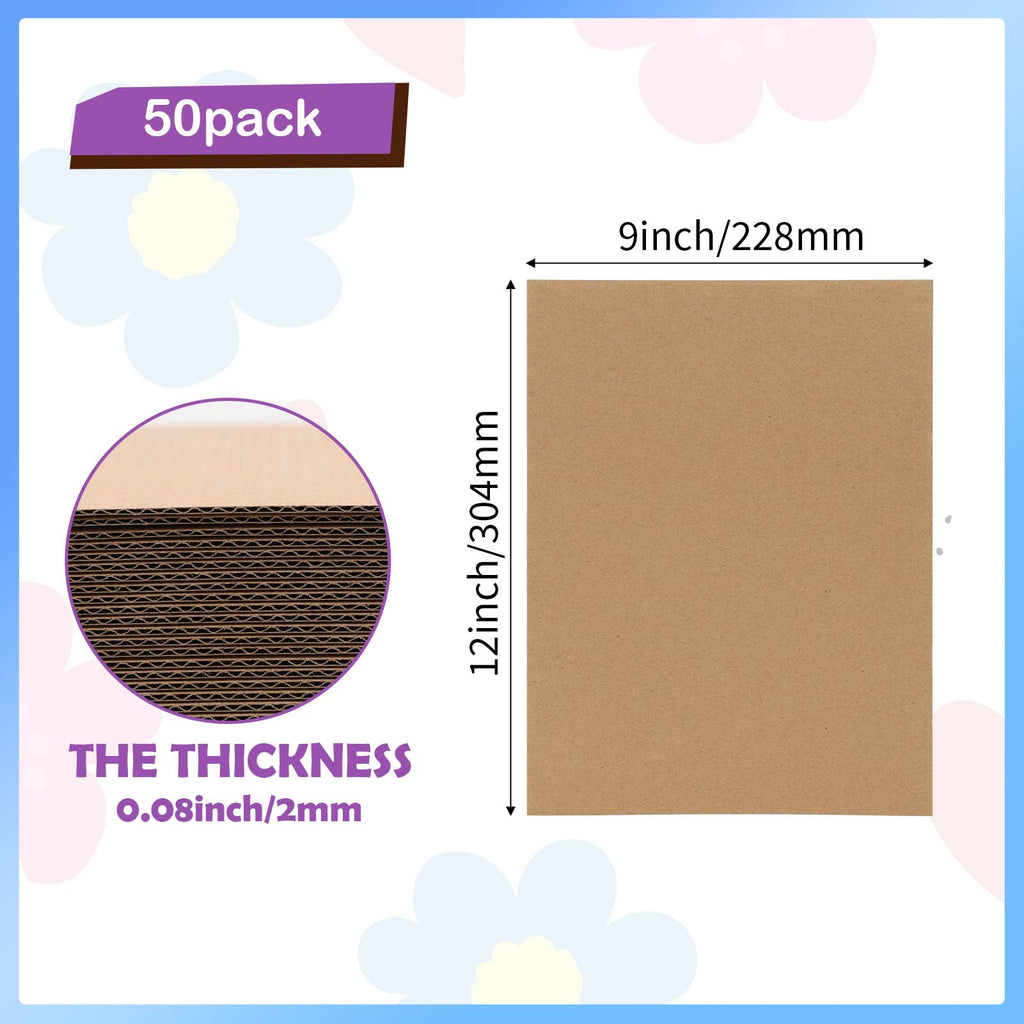 RLAVBL 200 Pack 3.5x4.5 White Corrugated Cardboard Sheets, Flat Cardboard Inserts for Shipping, Mailing, Packing, DIY Crafts