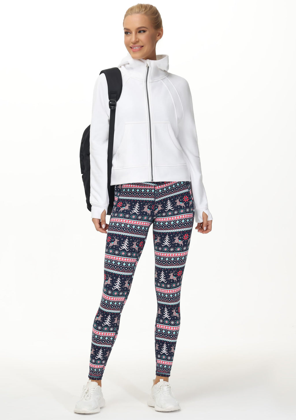 THE GYM PEOPLE Women's Full-Zip Up Hoodies Jacket Fleece Workout Crop Tops Sweatshirts with Pockets Thumb Hole