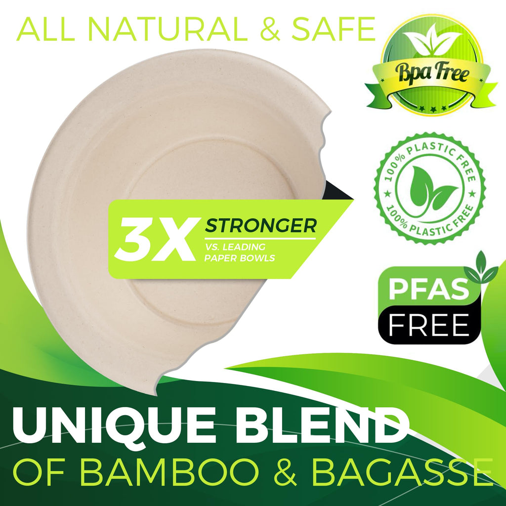 4oz Disposable Paper Cups [100-Pack], Sturdy Small/Mini Paper Cups/bowls, Perfect for Dip Sauce, Tasting and Snacks, 100% Compostable Sample Cups