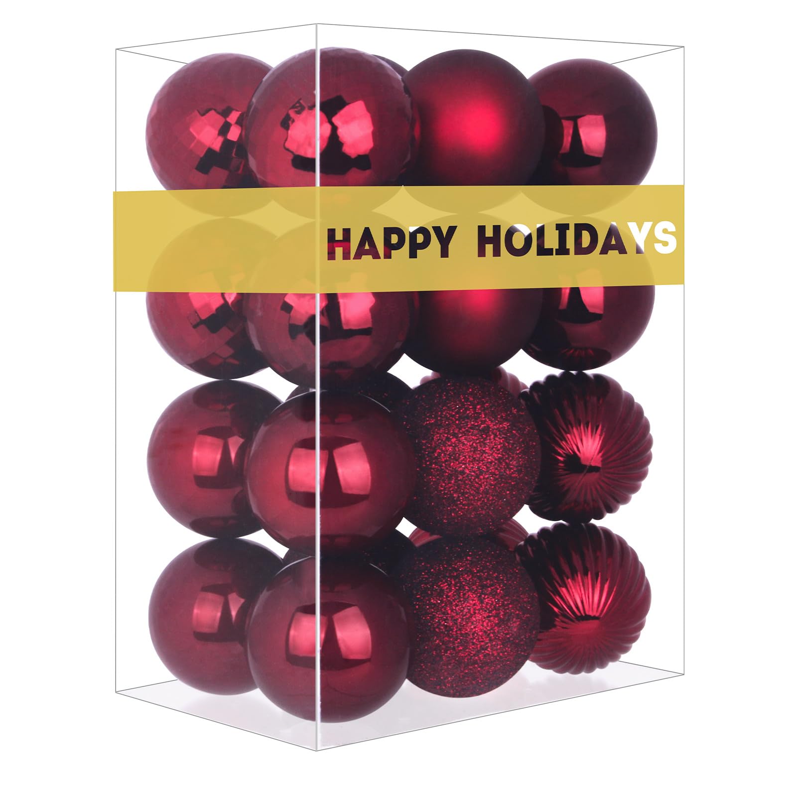 Bubblegun Pink 1.6" Small Christmas Balls Christmas Tree Decoration Ornaments Shatterproof Hanging Balls for Birthday Halloween Holiday Wedding Decorations Set of 12pcs