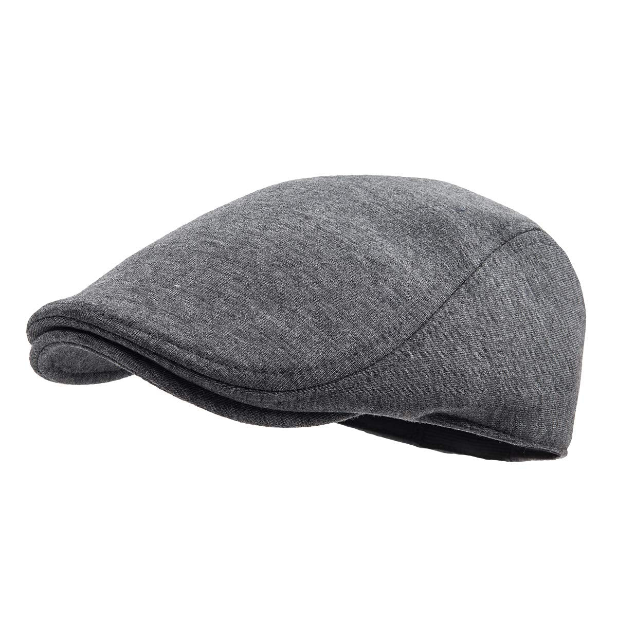 FEINION Men Cotton Newsboy Cap Soft Fit Cabbie Hat