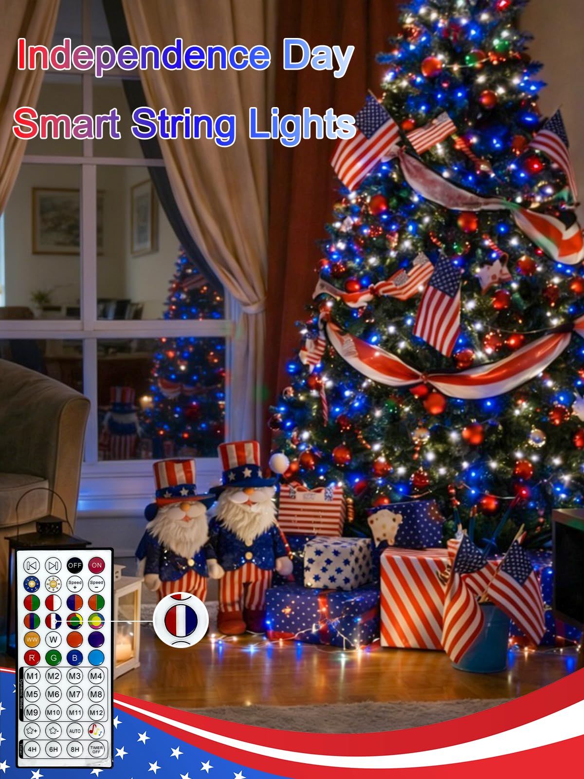 Connectable 100 LED String Lights Indoor Outdoor, 33FT Warm White Christmas Lights Waterproof, 13 Modes with Timer, Twinkle Fairy Lights Plug in Clear Wire for Christmas Tree, Bedroom, Classroom Decor
