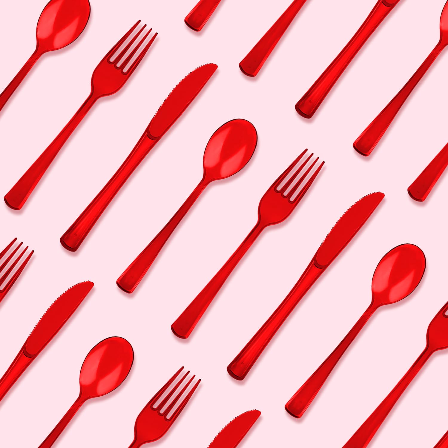 150 Pack Plastic Silverware,Disposable Cutlery Set Heavy Duty Utensil Sets 50 Forks 50 Knives 50 Spoons for Brithday, Wedding,Home School Party Picnics Restaurant Outdoor Events (Black)