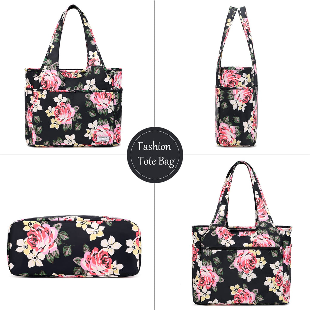 KYALOU Utility Large Tote Bag, Women Casual Shoulder Bags for Work School Gym Beach Travel Shopping Grocery | Utility