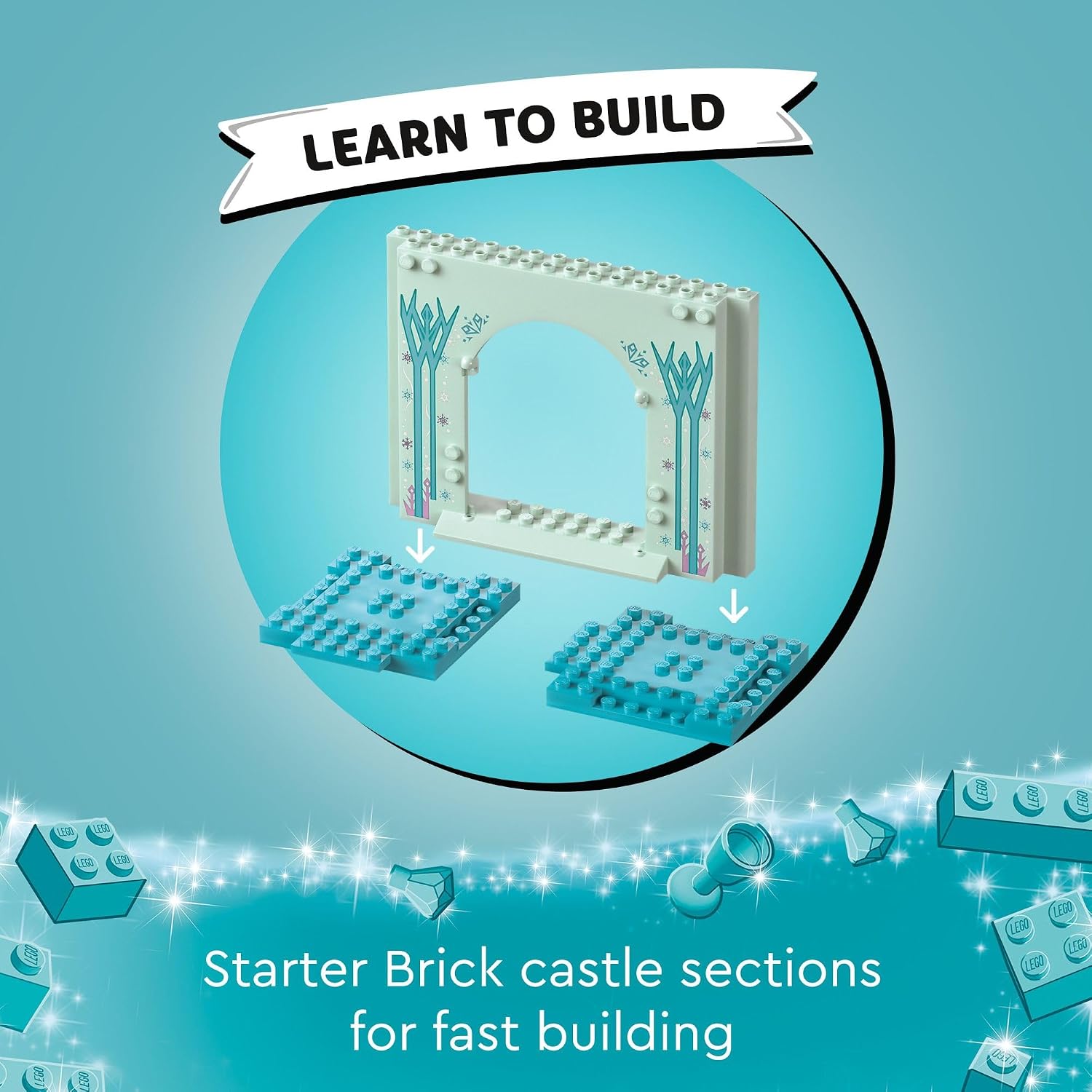 LEGO Disney Frozen Elsa’s Frozen Princess Castle Building Toys Set - Frozen Toys for Kids, Girls & Boys, Ages 4+ - Birthday Gift Idea - 43238